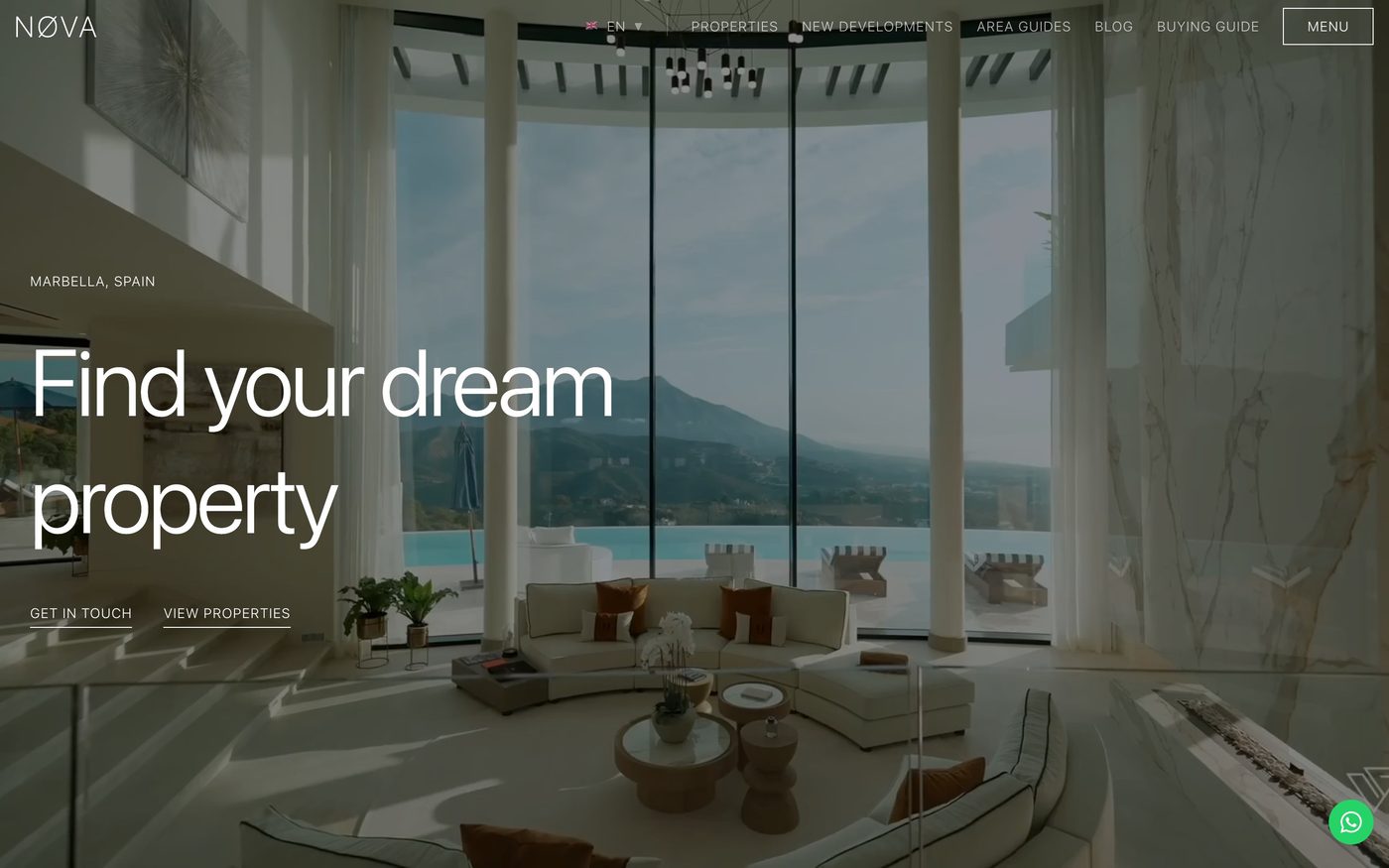 Nøva Marbella website