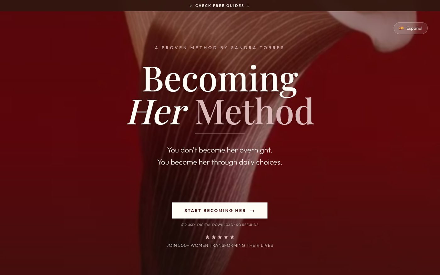 Becoming Her Method website